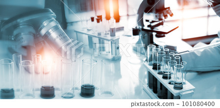 Double exposure microscope and Young woman scientific using equipment in the laboratory for research.Biotechnology,development,chemical,vaccine,COVID-19. Photo concept experimentation and research. Double exposure microscope and Young woman scientific using equipment in the laboratory for research.Biotechnology,development,chemical,vaccine,COVID-19. Photo concept experimentation and research. 101080400