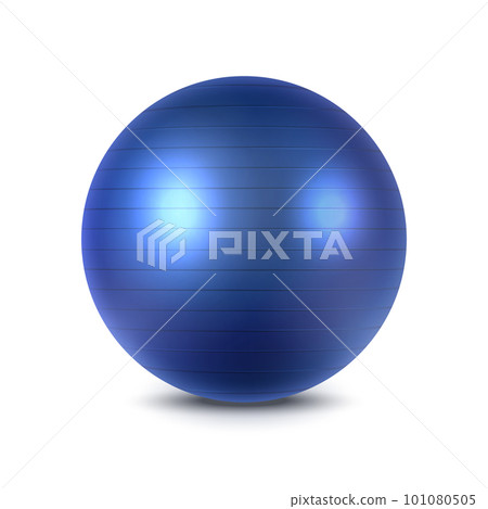 3d pilate or pilates ball isolated. Vector gym equipment. Fitness rubber gear for shape. Fitball for exercise and workout. Sphere for aerobic training. Gymnastic fit activity, physical training theme. 3d pilate or pilates ball isolated. Vector gym equipment. Fitness rubber gear for shape. Fitball for exercise and workout. Sphere for aerobic training. Gymnastic fit activity, physical training theme. 101080505