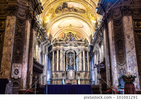 Interior of Catedral Metropolitana of Buenos Aires, Argentina, an attraction in plaza de Mayo, Buenos Aires Interior of Catedral Metropolitana of Buenos Aires, Argentina, an attraction in plaza de Mayo, Buenos Aires 101081291