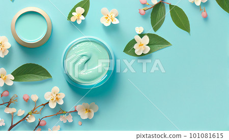 spring skin care layout 101081615