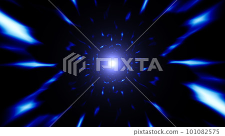 Flaring Blue Light Overlay Effect 101082575