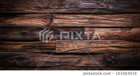 Dark wooden texture. Rustic three-dimensional wood texture. Wood background. Modern wooden facing background 101083018