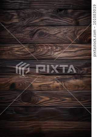 Dark wooden texture. Rustic three-dimensional wood texture. Wood background. Modern wooden facing background 101083019