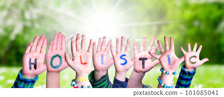 Children Hands Building Word Holistic, Grass Meadow Children Hands Building Word Holistic, Grass Meadow 101085041