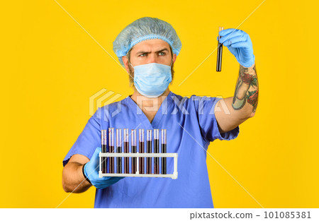 Epidemic threshold. Critical number or density of susceptible hosts. Man in medical lab inspecting samples biological material. Epidemic disease. Virus concept. Epidemic infection. Genetic analysis Epidemic threshold. Critical number or density of susceptible hosts. Man in medical lab inspecting samples biological material. Epidemic disease. Virus concept. Epidemic infection. Genetic analysis 101085381
