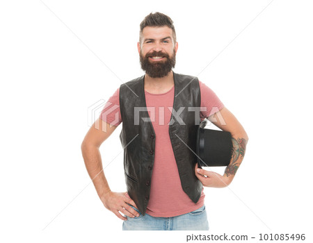 Magician character. Magician trick performance concept. Ready to see some magic. Circus magic trick performance. Hold on there is magic trick. Magician circus worker. Man bearded guy magician 101085496