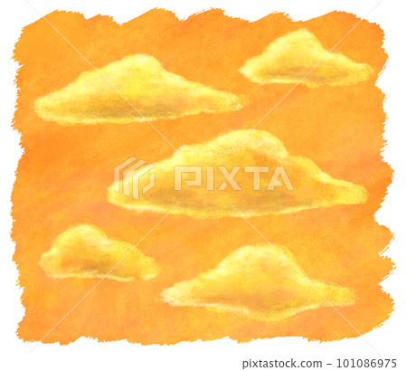 夕陽的天空插畫 101086975