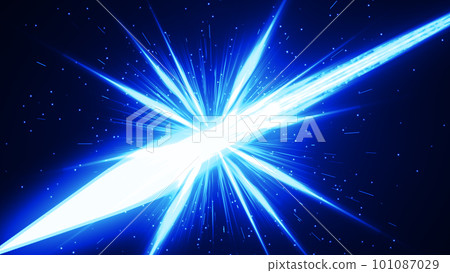 Slash effect image material | Battle CG where a blue sword cuts through the screen Slash effect image material | Battle CG where a blue sword cuts through the screen 101087029