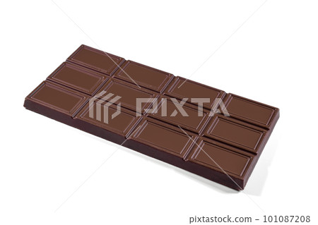A milk chocolate isolated on a white background A milk chocolate isolated on a white background 101087208