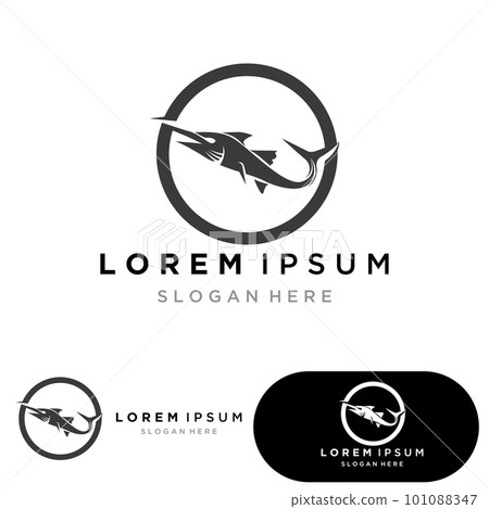 Fish logo template Fish logo template 101088347