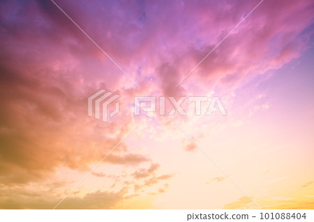 Colorful cloudy sky at sunset. Gradient color Colorful cloudy sky at sunset. Gradient color 101088404