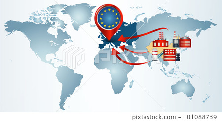 Reshoring. Local production.Factories companies from China return to the EUROPE. Protectionism.Local production self-sufficiency. Automated supply chain.Avoid production chain disruption Reshoring. Local production.Factories companies from China return to the EUROPE. Protectionism.Local production self-sufficiency. Automated supply chain.Avoid production chain disruption 101088739