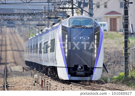 中央本線鹽津上野原 JR 東 E353 系列 S117 編隊（松本）梓開司 101088927