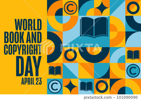 World Book and Copyright Day. April 23. Holiday concept. Template for background, banner, card World Book and Copyright Day. April 23. Holiday concept. Template for background, banner, card 101090090
