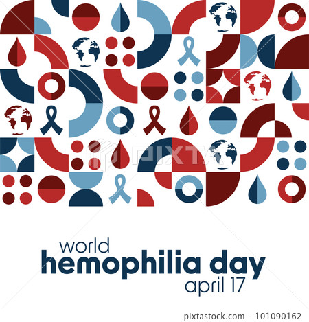 World Hemophilia Day. April 17. Holiday concept. Template for background, banner, card, poster with World Hemophilia Day. April 17. Holiday concept. Template for background, banner, card, poster with 101090162