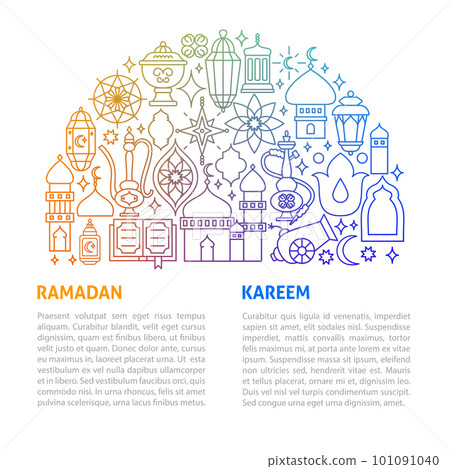Ramadan Kareem Line Template Ramadan Kareem Line Template 101091040