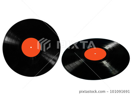 Vinyl records isolated on a white background. Record, music 101091691