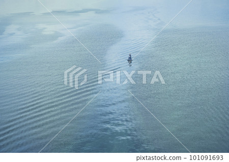 Polluted green river water, polluting nature and the environment. Toxic bacteria, hazardous waste. 101091693