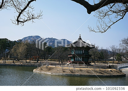 Scenery of Hyangwonjeong pavilion Scenery of Hyangwonjeong pavilion 101092336