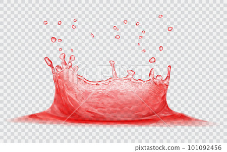 Water crown with drops. Splash of water 101092456