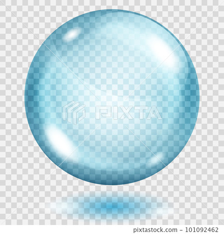 Transparent light blue sphere 101092462