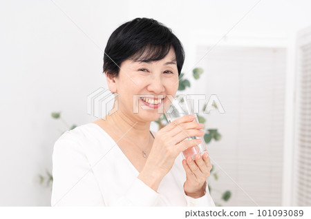 Woman drinking water Health Beauty 101093089