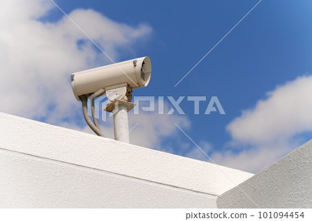 landscape with surveillance cameras 101094454