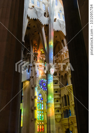 Inside Sagrada Familia ~Ceiling/Pillars~ (Spain-Barcelona) 101095784