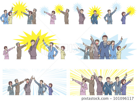 瞄準_指向_上班族_顏色_設置_帶背景色 101096117