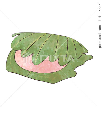 Kashiwamochi 插圖（桃子） 101096887