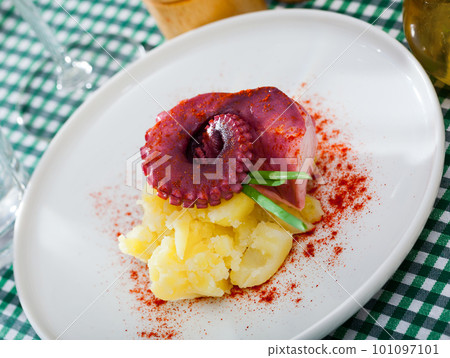 Tentacle of octopus with potatoes 101097101