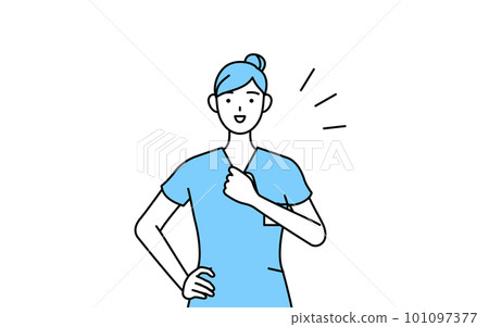 女護士擊胸、物理治療師、職業治療師、言語治療師、護理助理 101097377