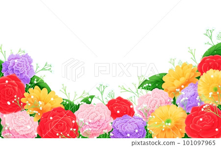 colorful flower bouquet background material 101097965