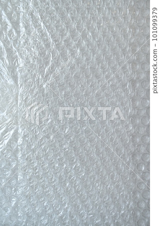 white bubble wrap for protect product 101099379