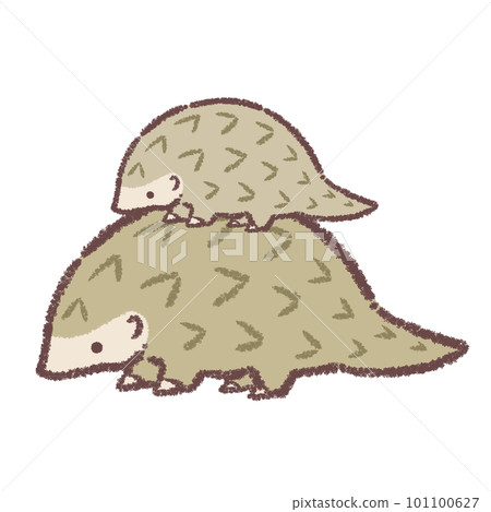 Pangolin parent and child 101100627