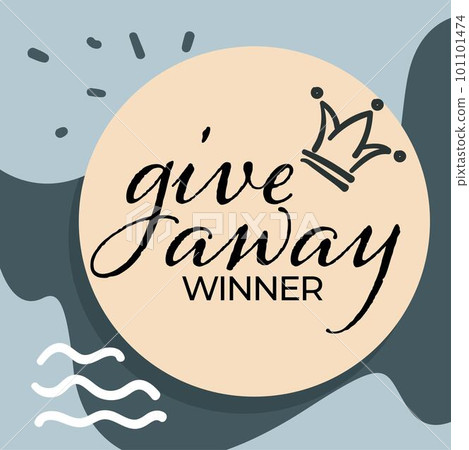 Giveaway with crown and calligraphic inscription Giveaway with crown and calligraphic inscription 101101474