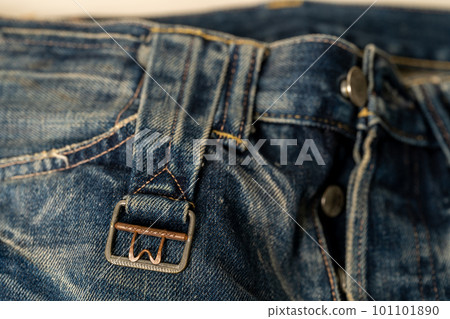 LEVI'S501XX VINTAGE 1937 reprint work uniform repaired buckle belt 101101890