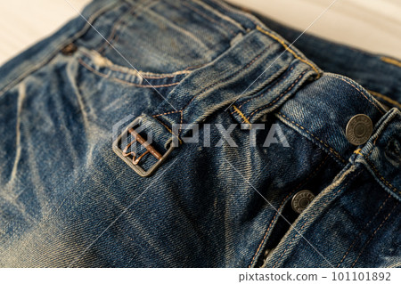 LEVI'S501XX VINTAGE 1937 reprint work uniform repaired buckle belt 101101892