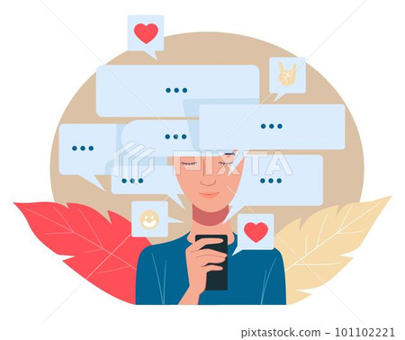 Communication in internet, social media network Communication in internet, social media network 101102221