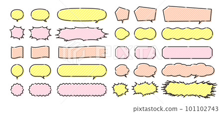 speech bubbles of various shapes speech bubbles of various shapes 101102743