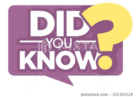 Question or interesting fact did you know isolated icon vector information 101103129