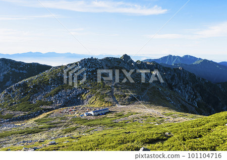 The Kiso Mountains seen from Mt. Kisokomagatake 101104716