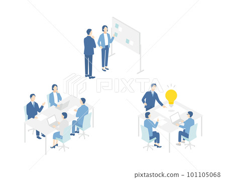 Set of various meeting scenes 101105068