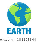 Earth cartoon vector illustration on white background 101105344