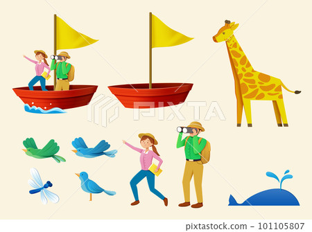 Sea adventure story element set Sea adventure story element set 101105807