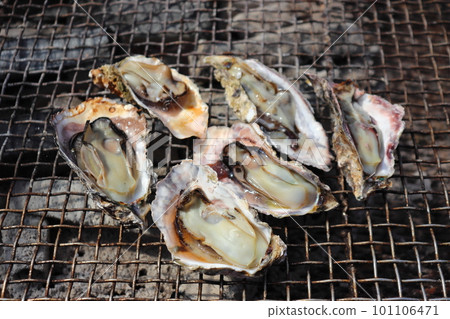 Charcoal-grilled oysters Charcoal-grilled oysters 101106471
