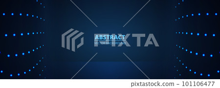 Dark blue vector wide abstract technology background with blue particle dots. Dark blue vector wide abstract technology background with blue particle dots. 101106477