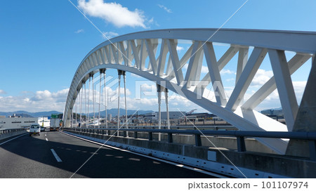 Otagawa Ohashi Bridge (Hiroshima City, Hiroshima Prefecture) that spans the downstream end of the Otagawa Discharge Channel 101107974