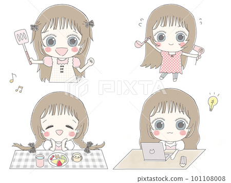 萌妹子的生活套裝（彩色） 101108008