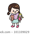 玩洋娃娃的女孩 101109029